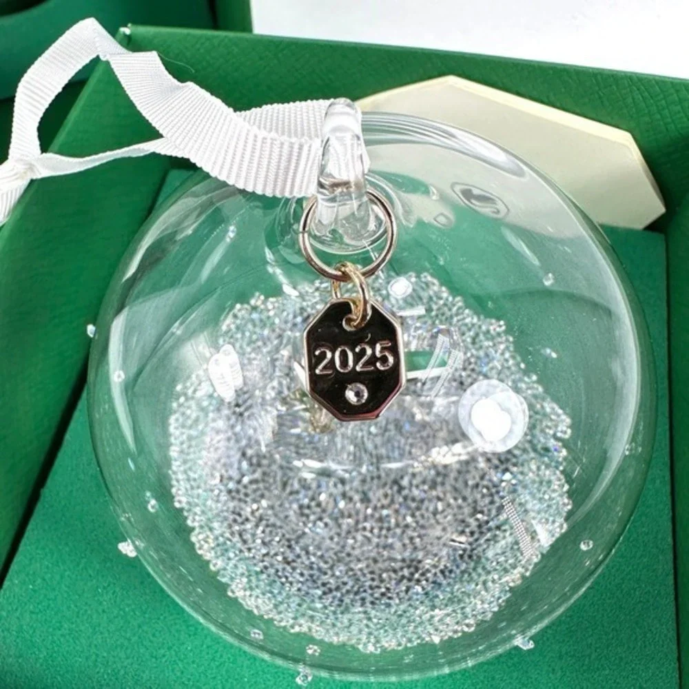 Swarovski Crystal Annual‎ Edition Ball Ornament Moon 2025 STUNNING